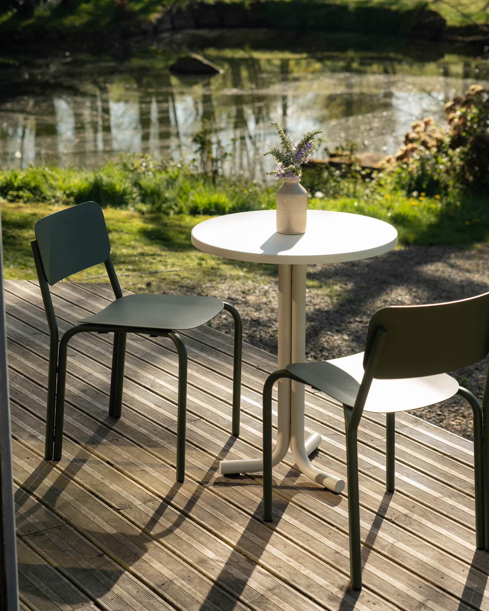 Nokk Cafe Table & 2x Kei Chair Bundle