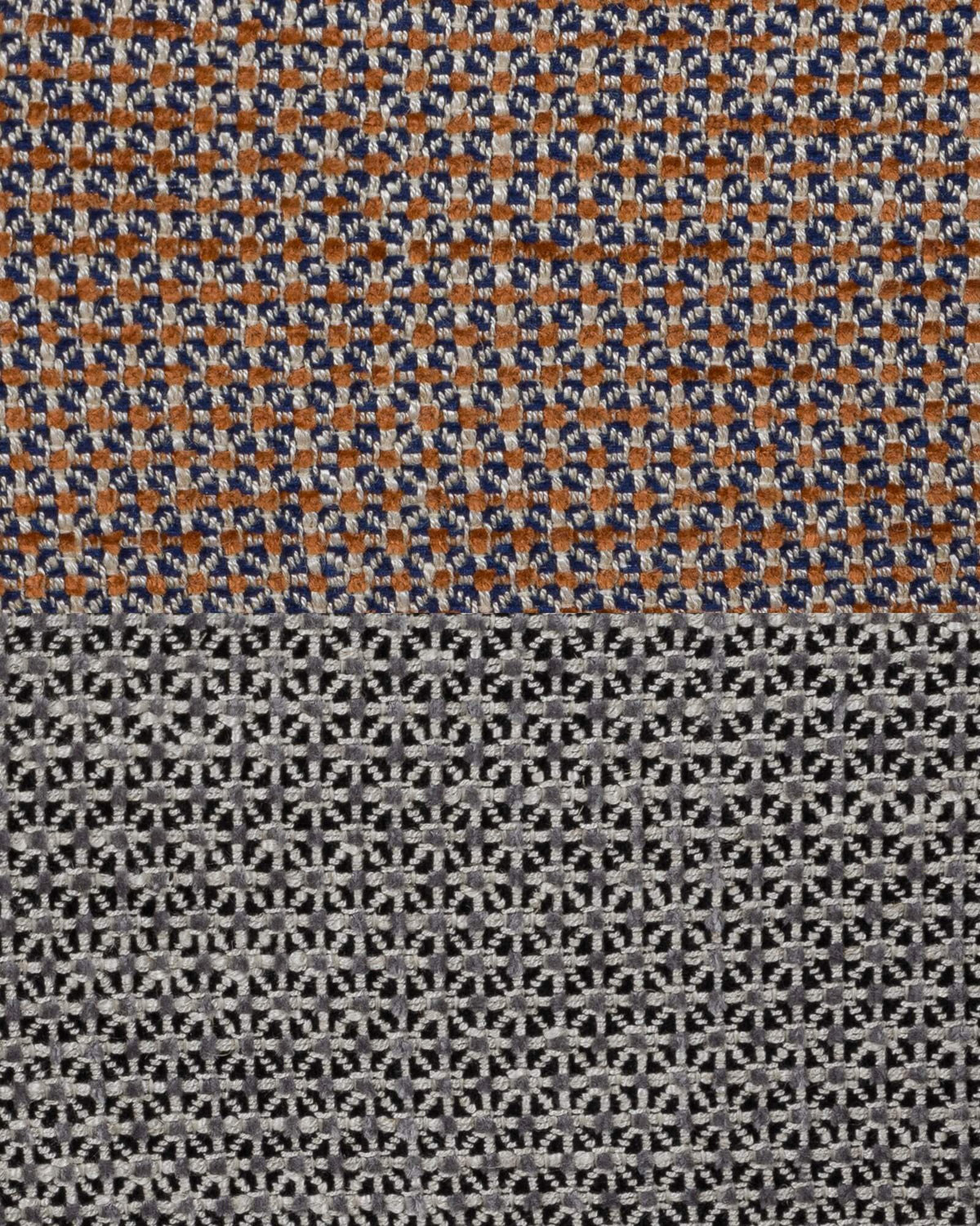 Brown & Blue Mélange & Black & Grey Mélange