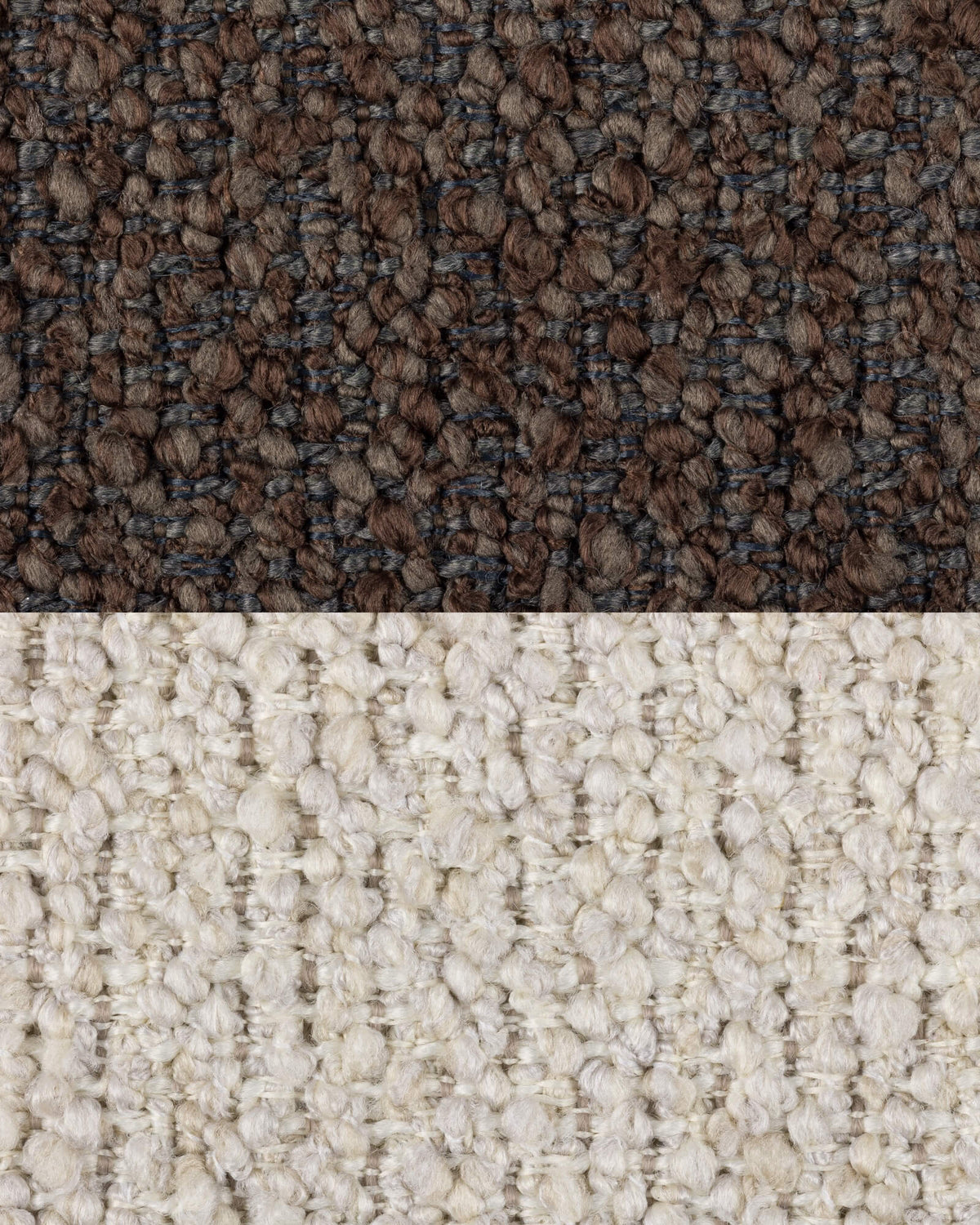 Desert Beige Bouclé & Chocolate Brown Bouclé
