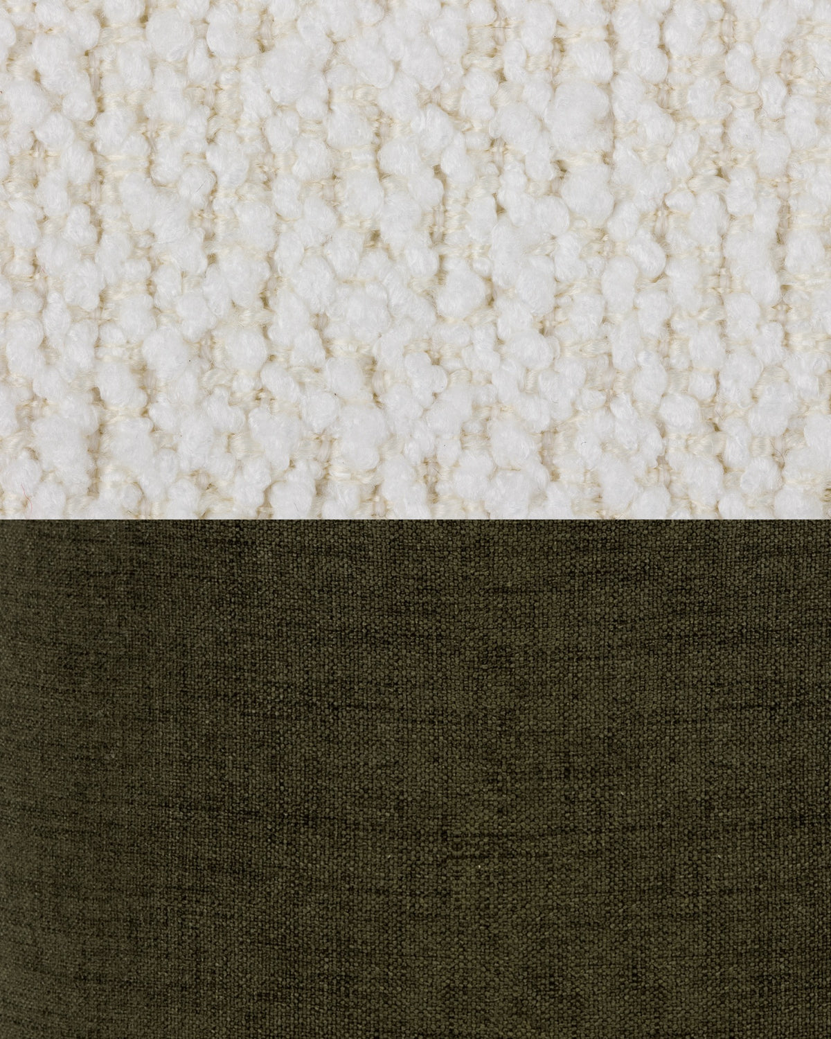Cloud Beige Bouclé & Italian Olive
