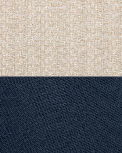 Fabric Sample – Cream Beige & Evening Blue