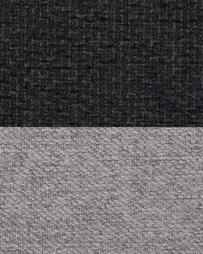 Fabric Sample – Graphite Black & Pale Grey