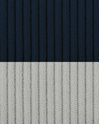 Fabric Sample – Storm Blue Corduroy & Chalk Grey Corduroy