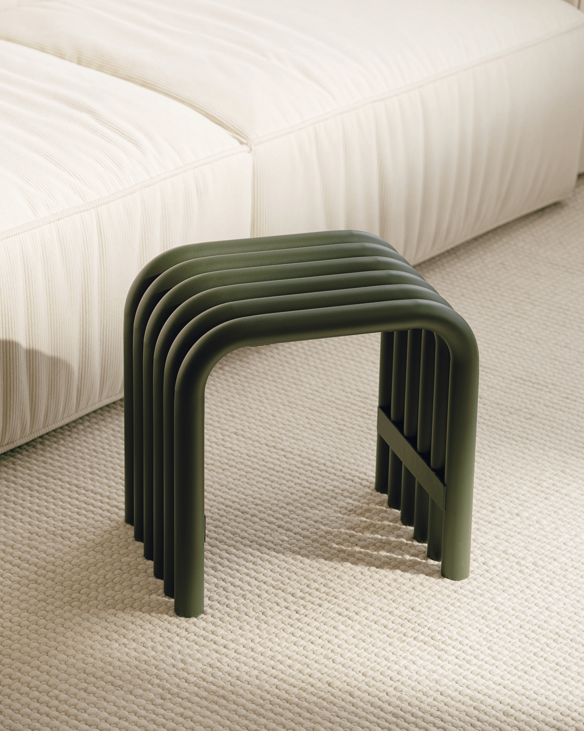 Nokk Stool - funky orange steel indoor & outdoor furniture