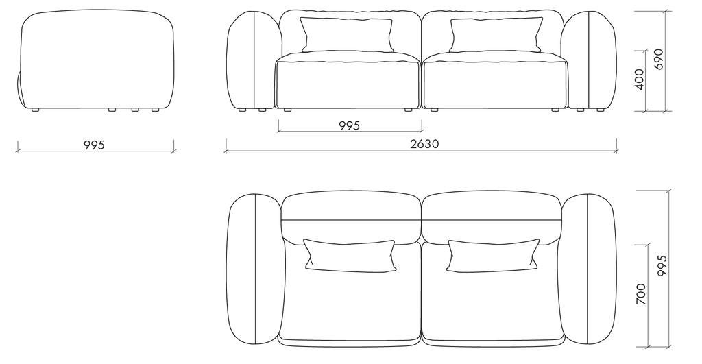 Yaro Sofa 3-seater