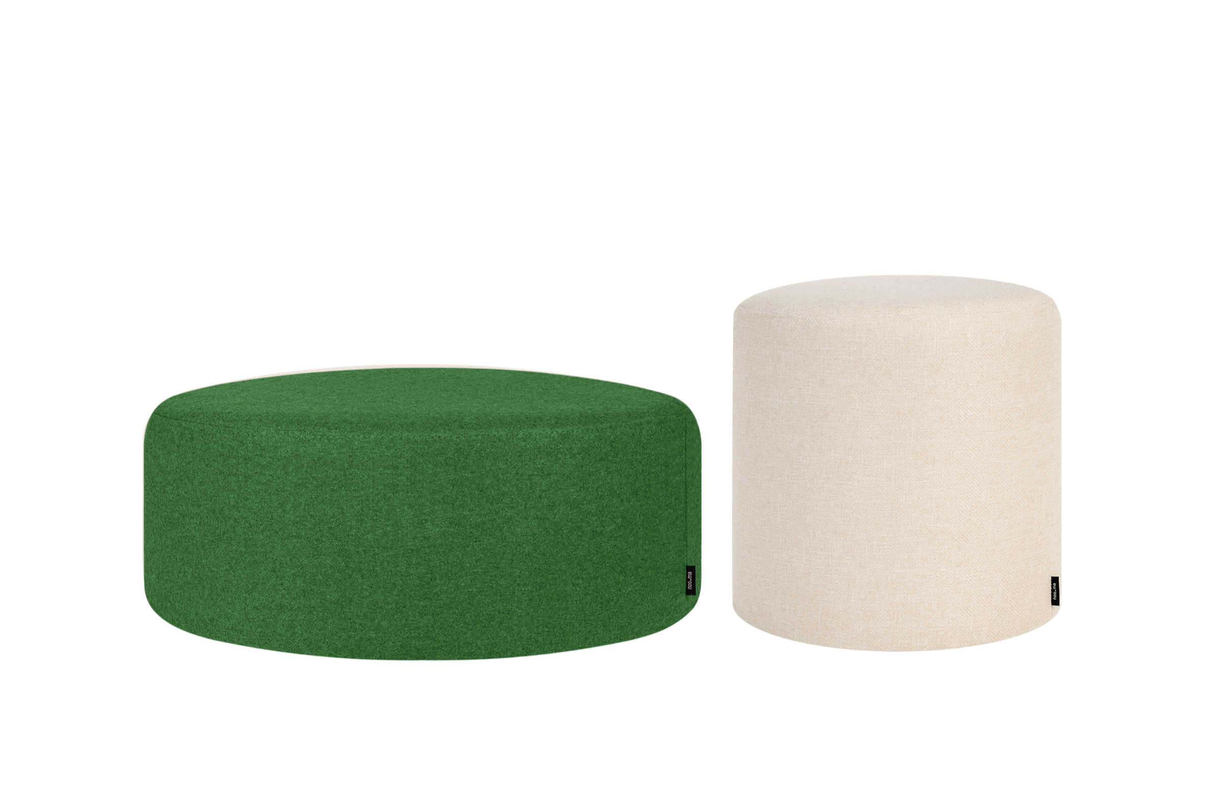 2x Folk Pouf - Tall & Wide Bundle