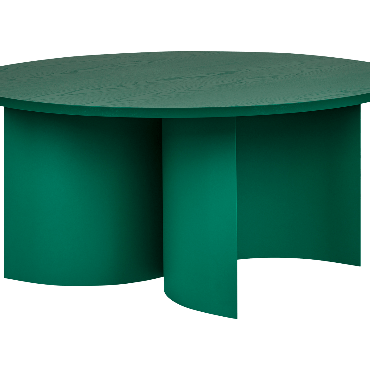 Gavo Coffee Table - green - large, round living room table - noo.ma