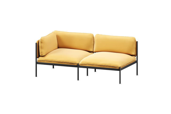 2-seater (2x backrest, 1x armrest)