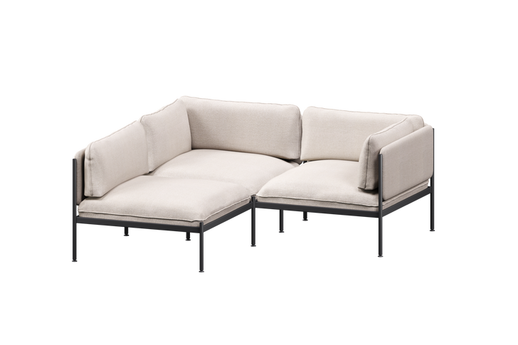 3-seater (3x backrest, 2x armrest)