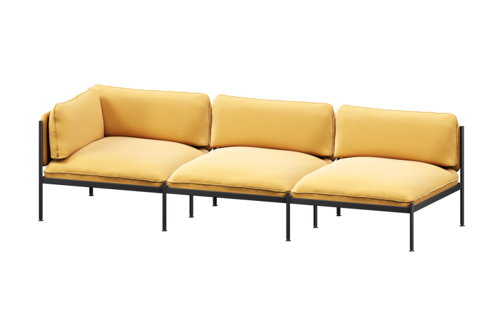 3-seater (3x backrest, 1x armrest)