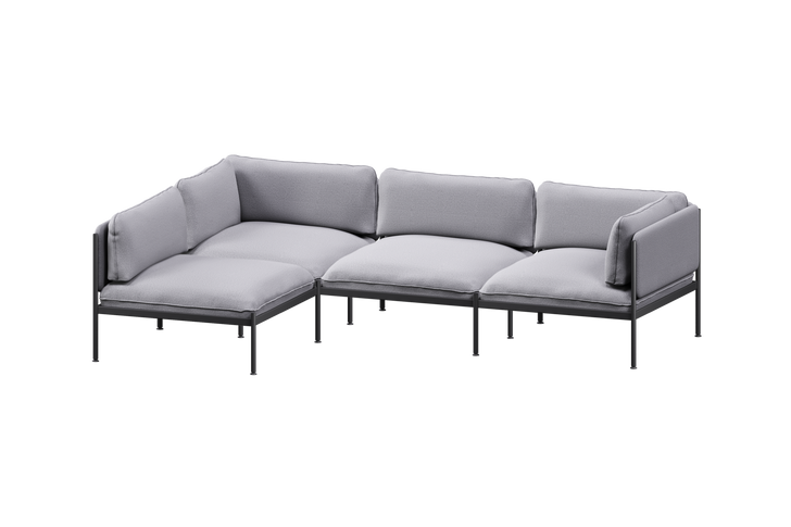 4-seater (4x backrest, 2x armrest)