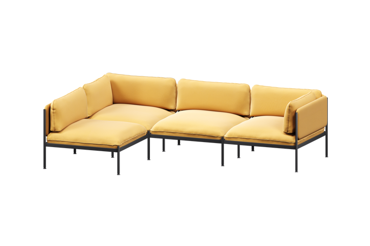 4-seater (4x backrest, 2x armrest)