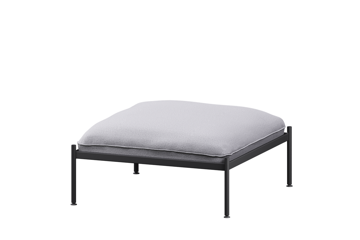 Pale grey outlet ottoman