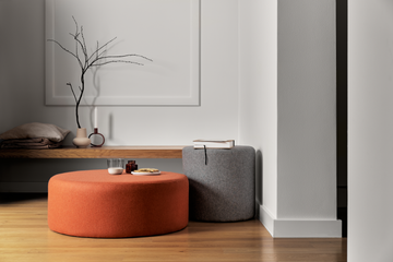 Blu cheap dot pouf