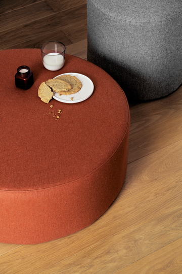 Orange pouf outlet ottoman